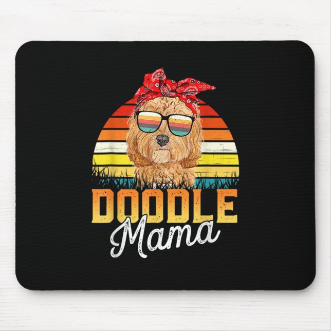Doodle Mama Best Goldendoodle Mum Ever Mother's Da Mouse Pad (Front)