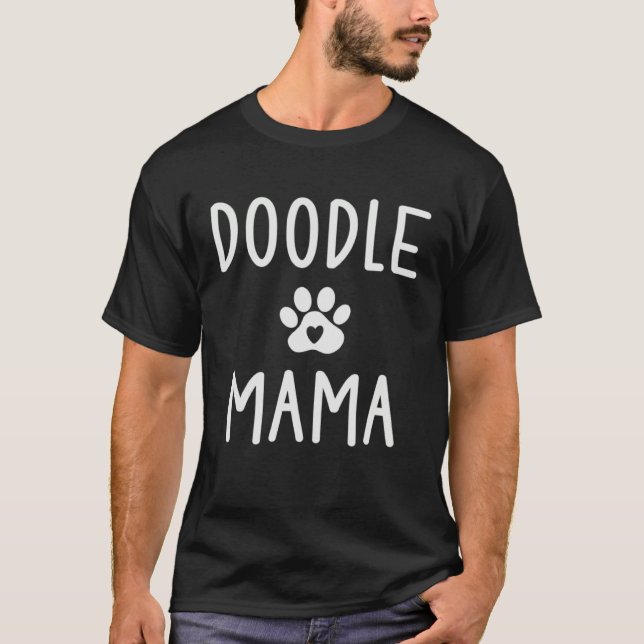Doodle Mama  Womens Doodle Dog   Mom T-Shirt (Front)