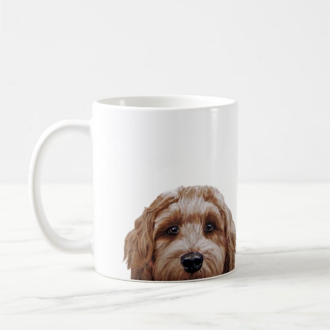 Doodle mix Brown by Miart Coffee Mug (Left)