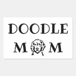 Doodle Mum Rectangular Sticker