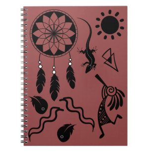Doodle Native American Kokopelli Notebook