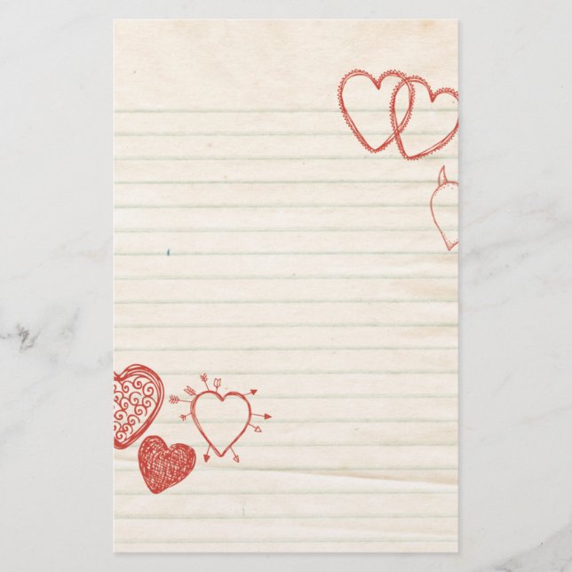 Doodle Notepad Love Letter Stationery (Front)