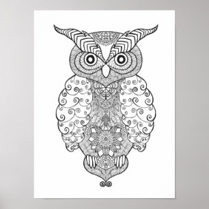 Doodle Owl 2 Poster
