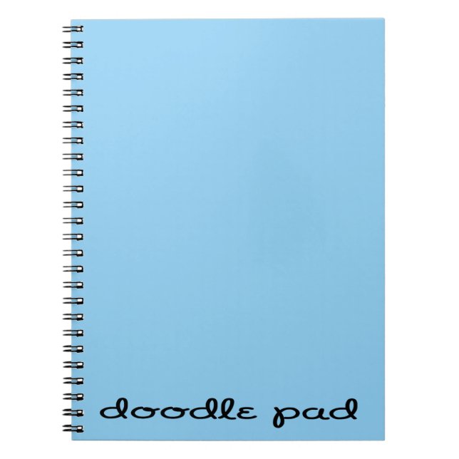 Doodle Pad Blue Notebook (Front)