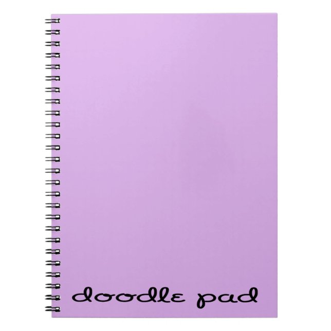 Doodle Pad Purple Notebook (Front)