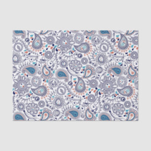 Doodle Paisley Pattern Tissue Paper