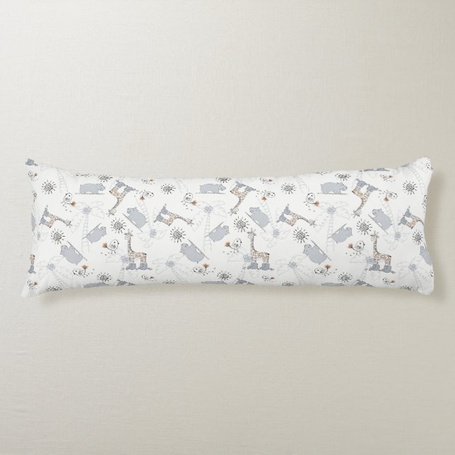 doodle pattern 2 body cushion (Front)