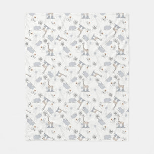 doodle pattern 2 fleece blanket