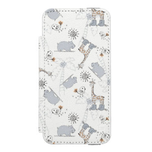 doodle pattern 2 incipio watson™ iPhone 5 wallet case
