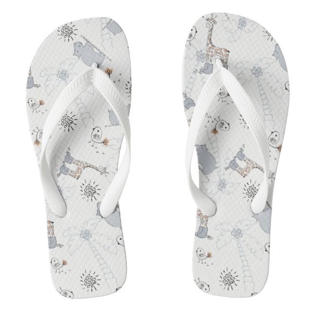 doodle pattern 2 thongs (Footbed)