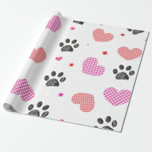 Doodle paw and hearts