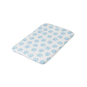 Doodle Paws, Dog Paws, Baby Blue Paws Bath Mat