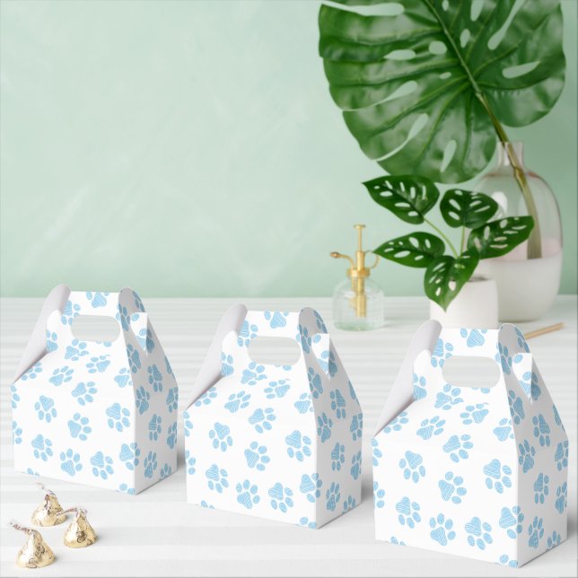 Doodle Paws, Dog Paws, Baby Blue Paws Favour Box (Multiple)