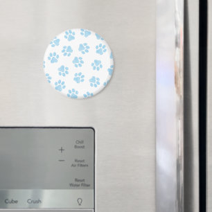 Doodle Paws, Dog Paws, Baby Blue Paws Magnet