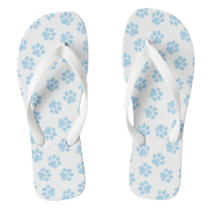 Doodle Paws, Dog Paws, Baby Blue Paws Thongs