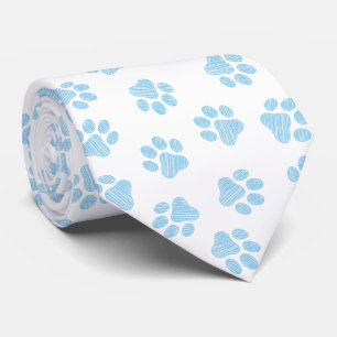 Doodle Paws, Dog Paws, Baby Blue Paws Tie