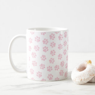 Doodle Paws, Dog Paws, Baby Pink Paws Coffee Mug
