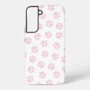 Doodle Paws, Dog Paws, Baby Pink Paws Samsung Galaxy Case