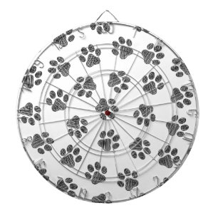 Doodle Paws, Dog Paws, Black Paws Dartboard