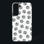 Doodle Paws, Dog Paws, Black Paws Samsung Galaxy Case<br><div class="desc">Cute,  fun and adorable pattern with doodle paws in black colour on white background. Modern and trendy gift,  perfect for the dog lover in your life.</div>