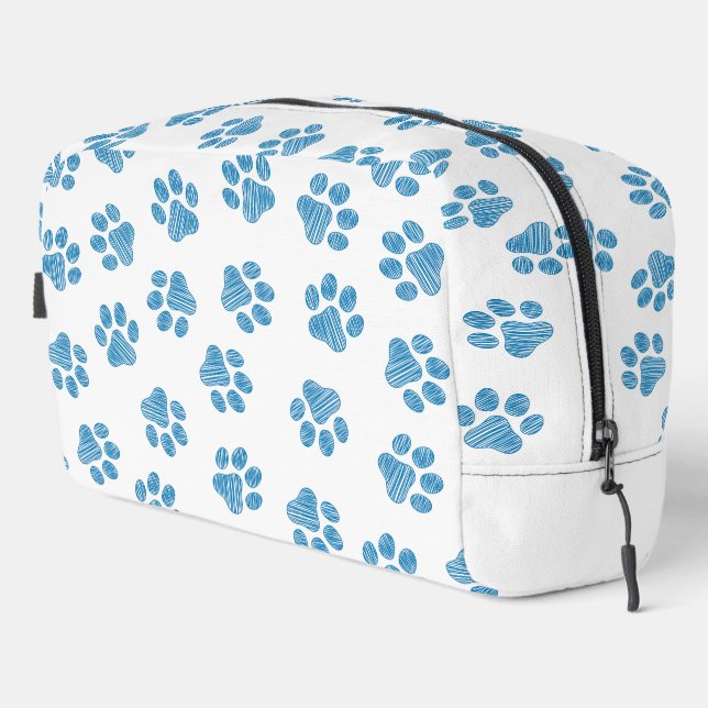 Doodle Paws, Dog Paws, Blue Paws Dopp Kit (Right Corner)