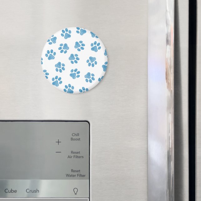 Doodle Paws, Dog Paws, Blue Paws Magnet (In Situ (Fridge))