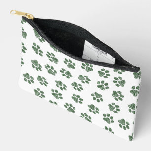 Doodle Paws, Dog Paws, Green Paws Accessory Pouch