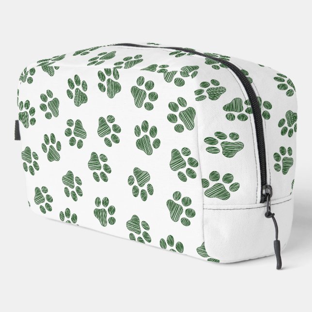 Doodle Paws, Dog Paws, Green Paws Dopp Kit (Right Corner)