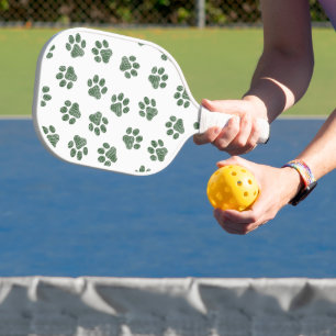 Doodle Paws, Dog Paws, Green Paws Pickleball Paddle
