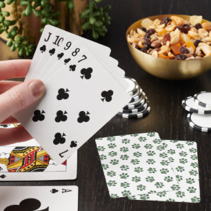 Doodle Paws, Dog Paws, Green Paws Playing Cards