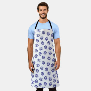 Doodle Paws, Dog Paws, Navy Blue Paws Apron