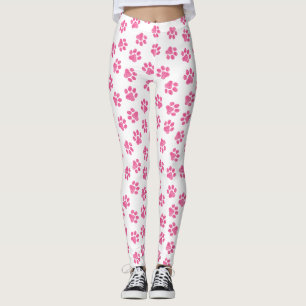 Doodle Paws, Dog Paws, Pink Paws Leggings