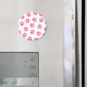 Doodle Paws, Dog Paws, Pink Paws Magnet