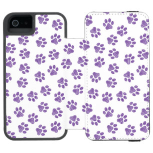 Doodle Paws, Dog Paws, Purple Paws Incipio Watson™ iPhone 5 Wallet Case