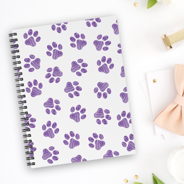 Doodle Paws, Dog Paws, Purple Paws Notebook (Creator Uploaded)