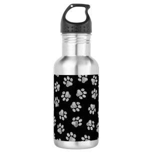 Doodle Paws, Dog Paws, White Paws 532 Ml Water Bottle