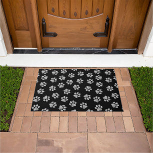 Doodle Paws, Dog Paws, White Paws Doormat