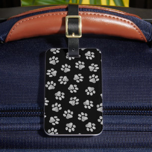 Doodle Paws, Dog Paws, White Paws Luggage Tag
