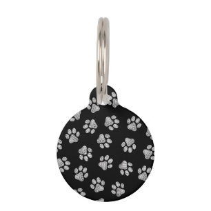 Doodle Paws, Dog Paws, White Paws Pet Tag