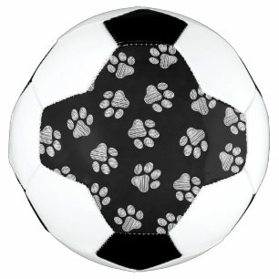 Doodle Paws, Dog Paws, White Paws Soccer Ball