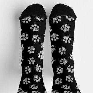 Doodle Paws, Dog Paws, White Paws Socks