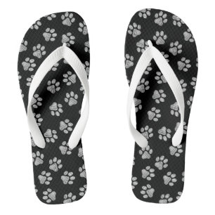 Doodle Paws, Dog Paws, White Paws Thongs