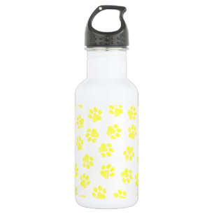 Doodle Paws, Dog Paws, Yellow Paws 532 Ml Water Bottle