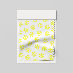 Doodle Paws, Dog Paws, Yellow Paws Fabric
