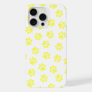 Doodle Paws, Dog Paws, Yellow Paws iPhone 15 Pro Max Case
