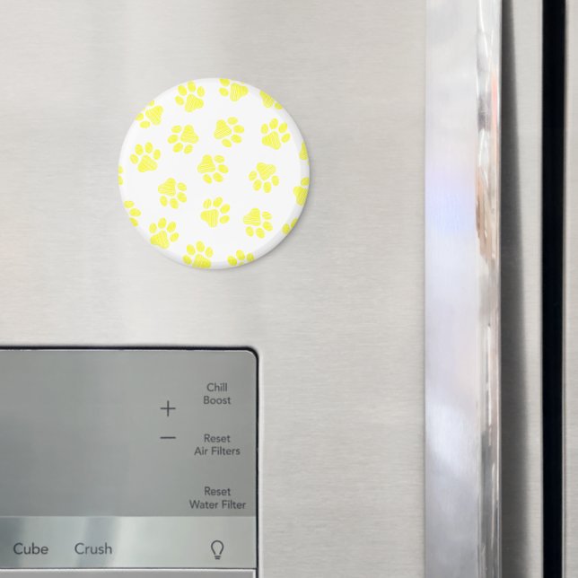 Doodle Paws, Dog Paws, Yellow Paws Magnet (In Situ (Fridge))