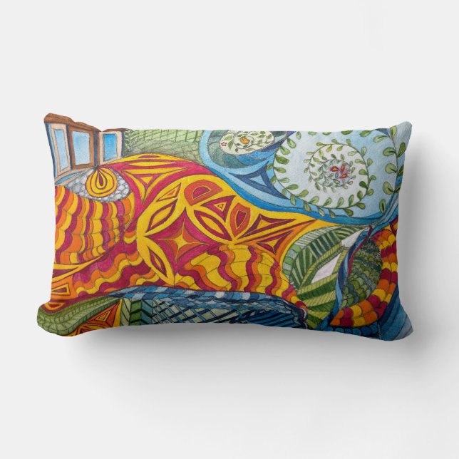 Doodle Pillow by Jill  (Front)