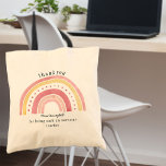Doodle Pink Rainbow Cute Teacher Thank You Gift Tote Bag<br><div class="desc">Say thank you with a personalised tote bag - great teacher gift for end of year thank you or teacher appreciation present. The design is printed on both sides and features a doodled rainbow in shades of pink and yellow. The wording reads "thank you [teacher name] for being such an...</div>