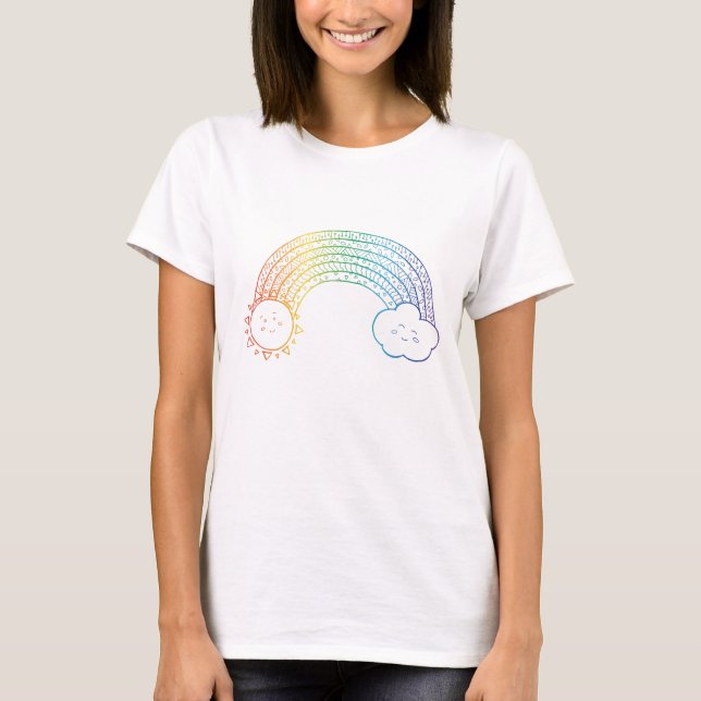 Doodle Rainbow T-Shirt (Front)