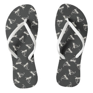 Doodle Sailboat Pattern Thongs